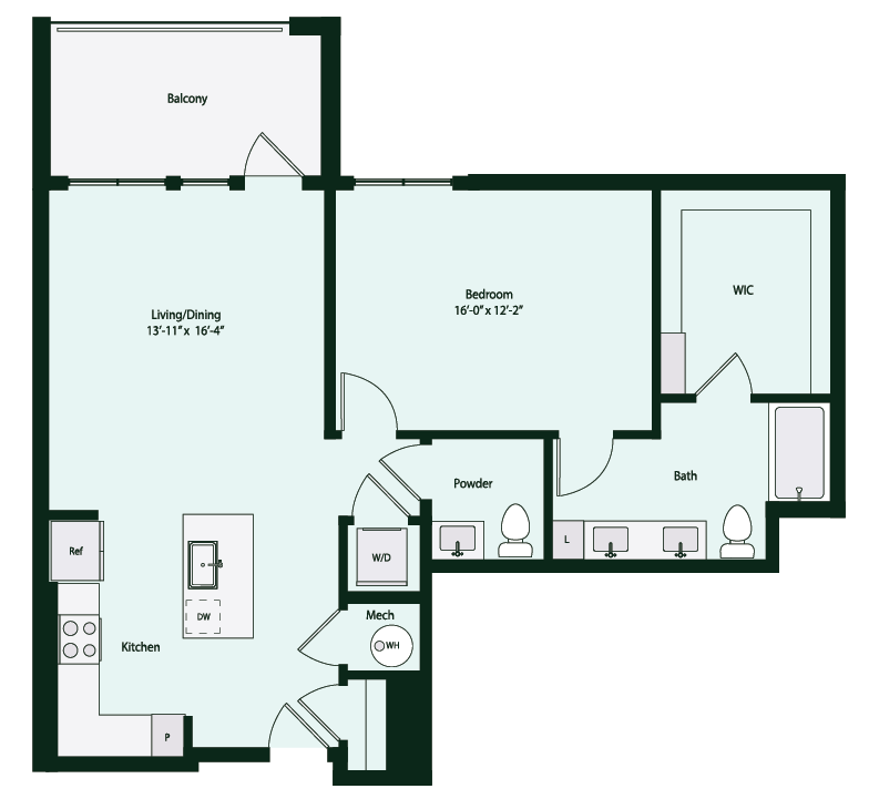 Floor plan layout diagram for A3-5